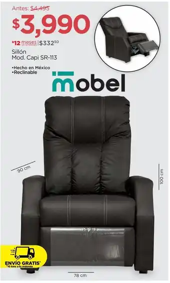Sillón mod. capi sr-113