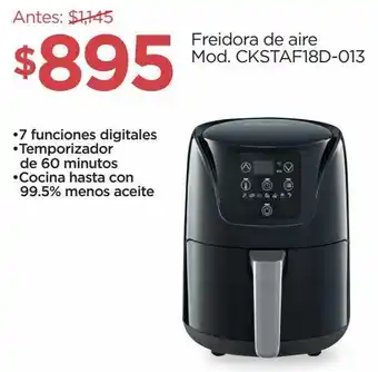 Chedraui Freidora de aire mod. ckstaf18d-013 oferta