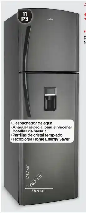 Chedraui Refrigerador mod. rma300fymre0 oferta