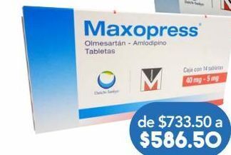 Maxopress tab 40/5 mg caj c/14
