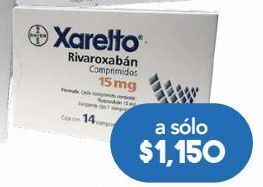Farmacia San Pablo Xarelto com 15mg caj c/14pzs oferta