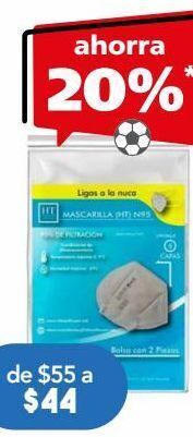 Farmacia San Pablo Ht mascarilla n95 c/2pzs oferta