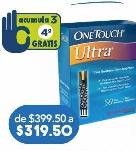 Farmacia San Pablo One touch ultra tiras caj c/50pz oferta