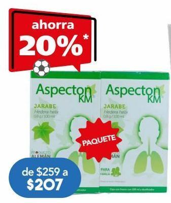 Farmacia San Pablo Aspecton km duopack jarabe paq c/2pzs oferta