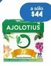 Farmacia San Pablo Ajolotius te menta/eucalipto caj c/20sob oferta