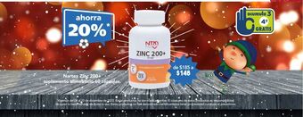 Nartex sup alim zinc 200+ c/60