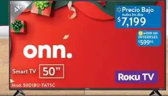 Smart tv onn 50"