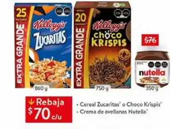 Walmart Cereal zucaritas oferta