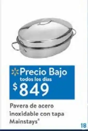 Walmart Pavera de acero maintays oferta