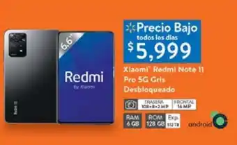 Walmart Xiaomi redmi note 11 pro oferta