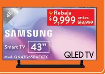 Walmart Smart tv samsung 43" oferta