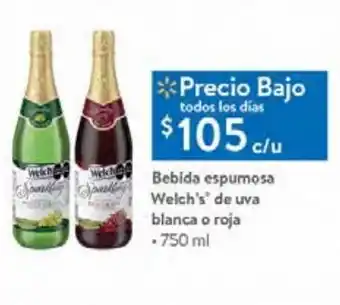 Walmart Bebida espumosa welch´s 750ml oferta