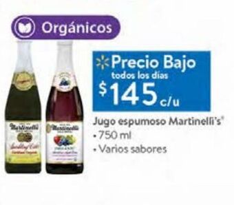 Jugo espumoso martinelli´s 750ml