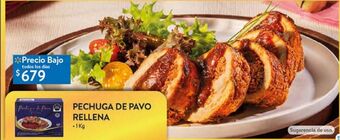 Walmart Pechuga de pavo rellena 1kg oferta