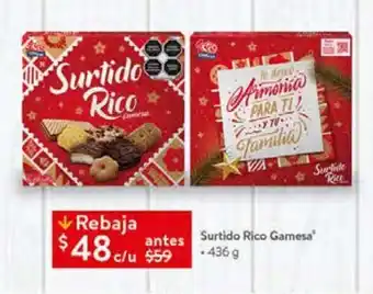 Walmart Surtido rio gamesa 436g oferta