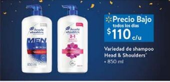 Variedad de shampoo head & shoulders 850ml