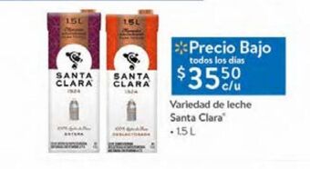 Walmart Leche santa clara 1,5l oferta