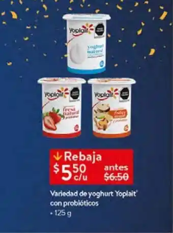 Walmart Variedad de yogurt yoplait oferta