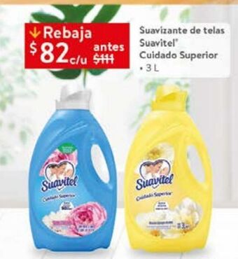 Walmart Suavizante de telas suavitel 3l oferta