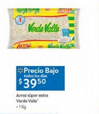 Walmart Arroz verde valle 1kg oferta