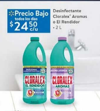 Walmart Desinfectante cloralex 2l oferta