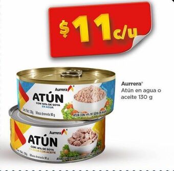 Bodega Aurrerá Atún aurrera en agua o en aceite 130g oferta