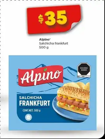 Bodega Aurrerá Salchicha frankfurt alpino 500g oferta