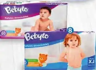 Walmart Pañales bebyto 80 pzas oferta