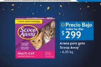Walmart Arena para gatos scoop away 6,35kg oferta
