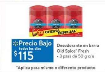 Walmart Desodorante en barra old spice 50g oferta