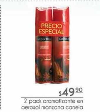 2 pack aromatizante en aerosol manzana canela