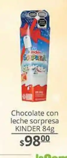 Chocolate con leche sorpresa kinder 84g