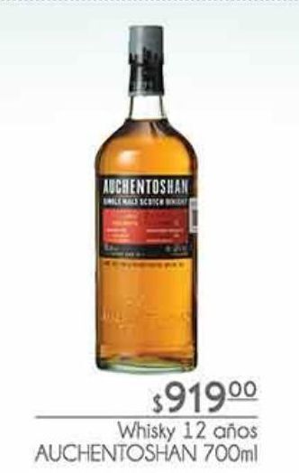 Whisky 12 años auchentoshan 700ml
