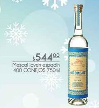 Fresko Mezcal joven espadín 400 conejos 750ml oferta