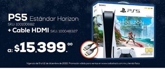 RadioShack Consola playstation 5 estándar / hdr / 825 gb ssd / blanco con negro oferta