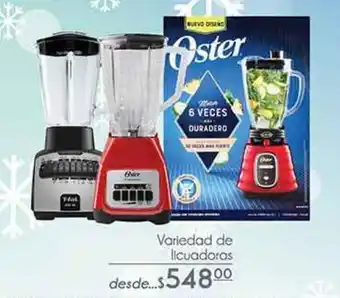 Variedad de licuadoras