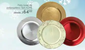 Fresko Plato base plolipropileno tea home oferta