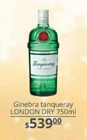 La Comer Ginebra tanqueray london dry 750ml oferta