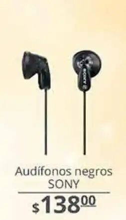 Audífonos negros sony