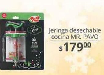 Jeringa desechable cocina mr. pavo