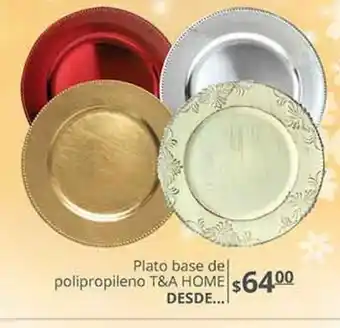Plato base de polipropileno