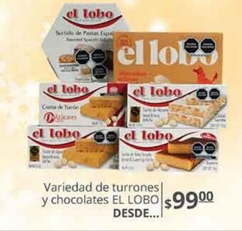 La Comer Variedad de turrones y chocolates el lobo oferta