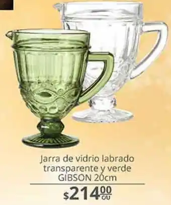 Jarra de vidrio gibson 20cm