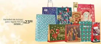La Comer Variedad de bolsas de regalo nico oferta