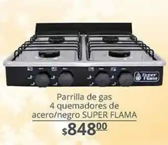 Parrilla de gas 4 quemadores