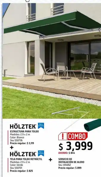 Sodimac Homecenter Estructura para toldo oferta