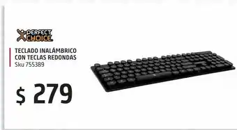Teclado inalámbrico con teclas redondas