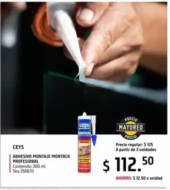 Adhesivo montaje montack profesional