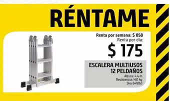 Sodimac Homecenter Escalera multiusos 12 peldaños renta por día oferta