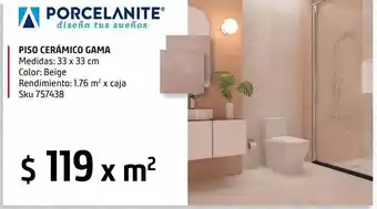 Piso cerámico gama
